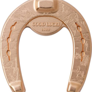 2022 Palau Rose Gilded Horseshoe 1 oz. Silver Silk Finish Coin