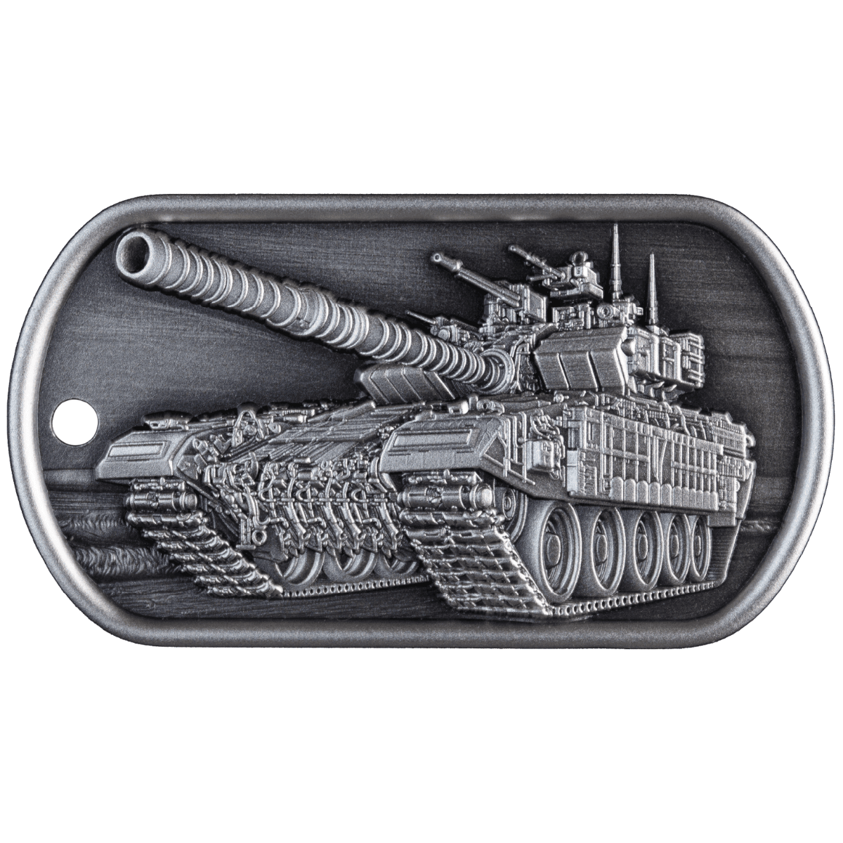 Military Tags Army 1 oz Silver Antiqued Bar