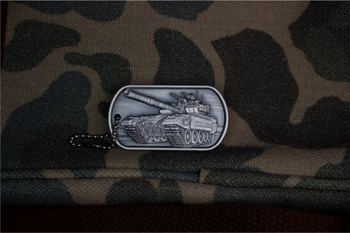 Military Tags Army 1 oz Silver Antiqued Bar - Image 5