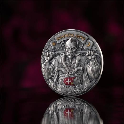 3 Oz Mythical Beast Dragon Silver Stacker - Image 2