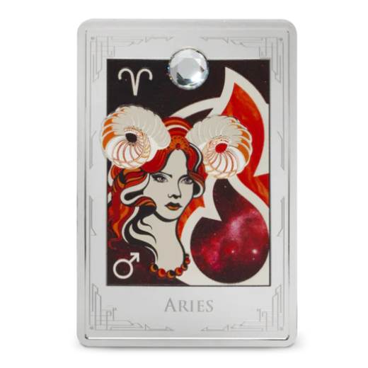 Zodiac Series Aries 2 oz Silver Coin - Image 6