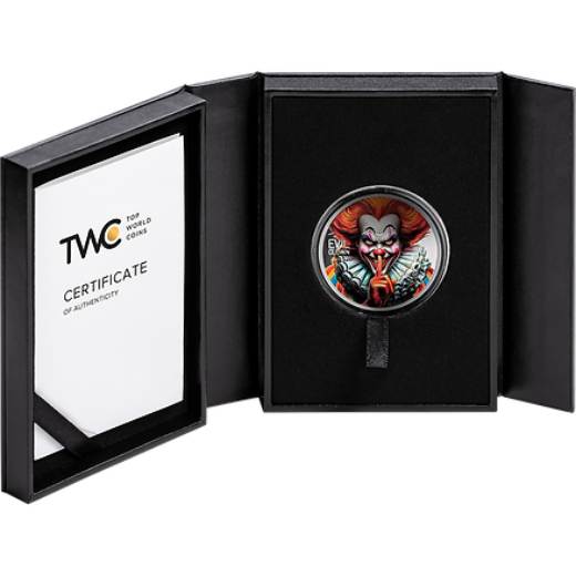 Evil Clown Urban Legends 1 oz Proof Silver Coin - Image 7