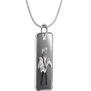 White Wind Dress 3.80g locket bar with diamond