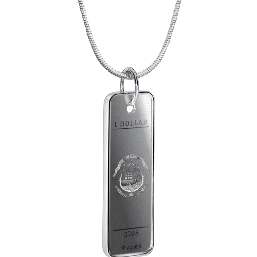 White Wind Dress 3.80g locket bar with diamond - Image 3