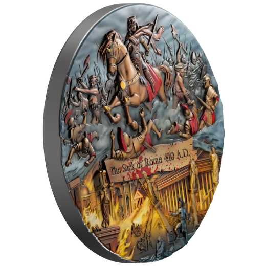 The Sack of Rome 2 Oz High relief Silver Coin - Image 4