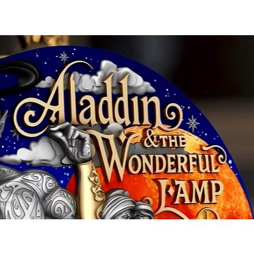 Aladdin and the wonderful Lamp 2 Oz UHR Gilded Silver - Image 5
