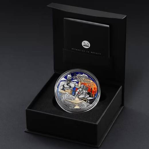 Aladdin and the wonderful Lamp 2 Oz UHR Gilded Silver - Image 8