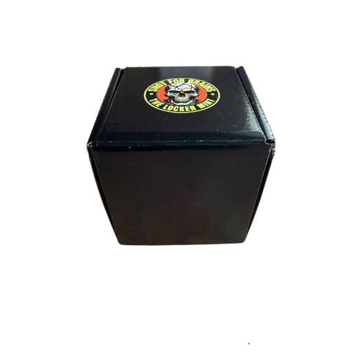 1 Oz Shot For Brains silver in resin skull - Image 2