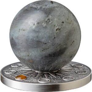 Neptune Solar System 2 Oz Antique Finish Silver Coin