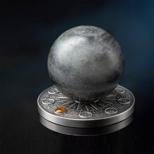 Neptune Solar System 2 Oz Antique Finish Silver Coin - Image 5