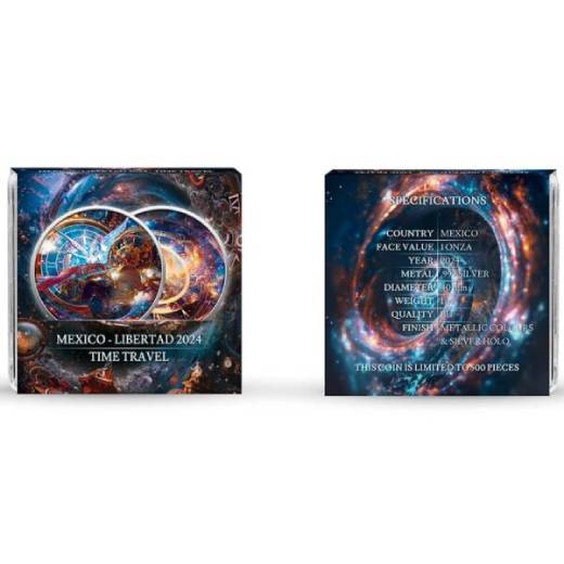 Time Travel Libertad 1 Oz Silver Colorized Coin - Image 2