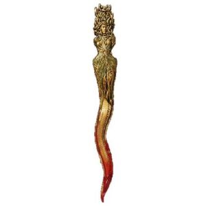 Medusa Dagger Gold Gilded 2 Oz Divine Weapon Silver Coin