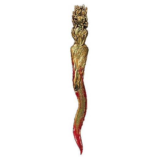 Medusa Dagger Gold Gilded 2 Oz Divine Weapon Silver Coin - Image 4
