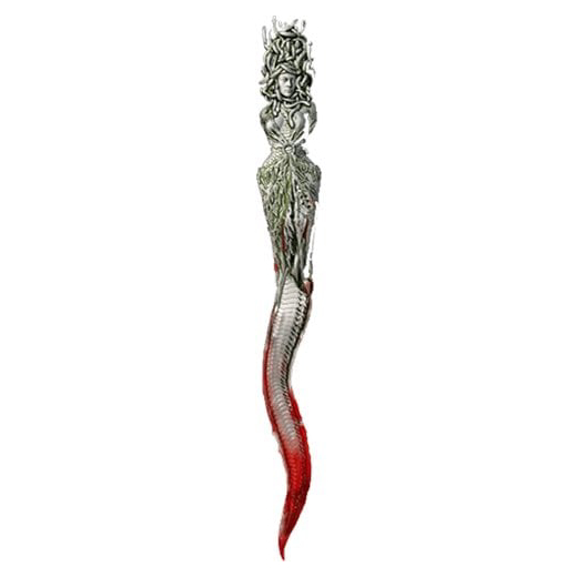 Medusa Dagger Antique 2 Oz Divine Weapon Silver Coin