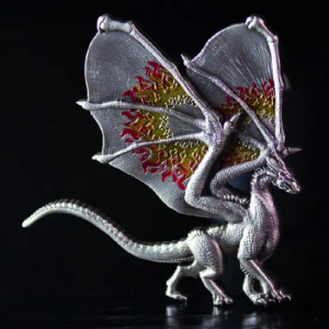 3 Oz Mythical Beast Dragon Silver Stacker