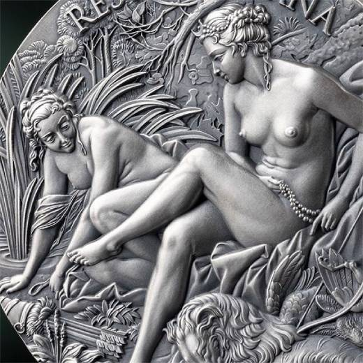 Resting Diana Celestial Beauty 2 oz Silver Coin - Image 3