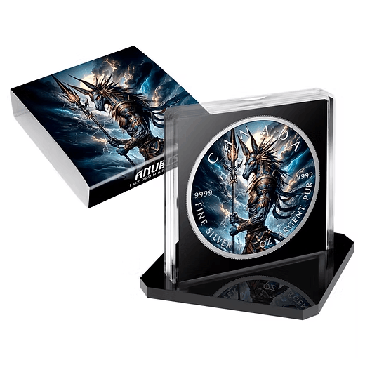 Anubis Colorized 1 Oz Silver Coin - Image 3
