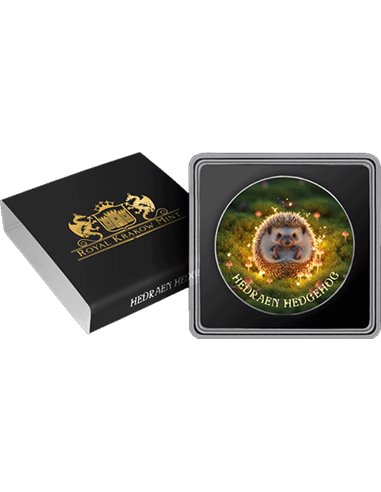 HEDRAEN HEDGEHOG Forest Totems 1 Oz Silver Coin - Image 3